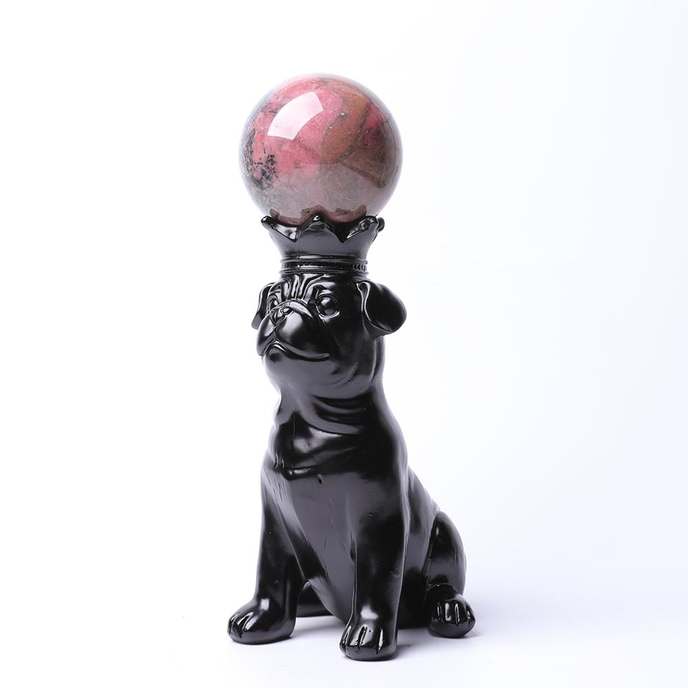 Resin Dog Statue Stand Wholesale Crystals