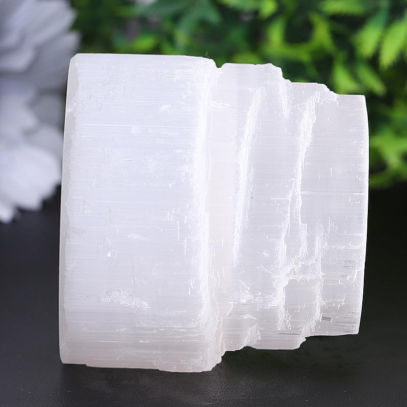 2.5" Selenite Tower Shape Candle Holder Wholesale Crystals