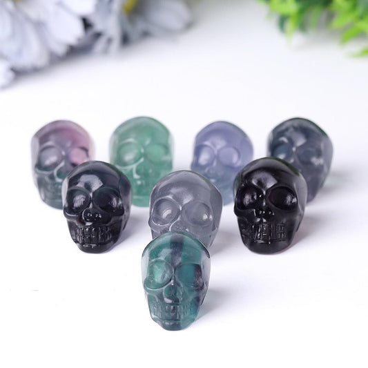 Mini Fluorite Crystal Skull Carvings Wholesale Crystals