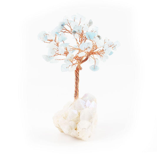 Aquamarine Chips Lucky Tree Free Form Wholesale Crystals