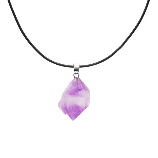 Natural Raw Amethyst Crystal Pendant Necklace Wholesale Crystals