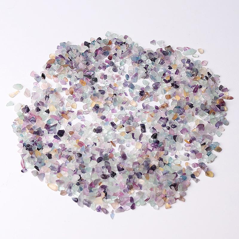 0.1kg Different Size Natural Rainbow Fluorite Chips Crystal Chips for Decoration Wholesale Crystals