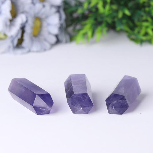 Wholesale Natural Healing Stone Purple Fluorite Points Wholesale Crystals