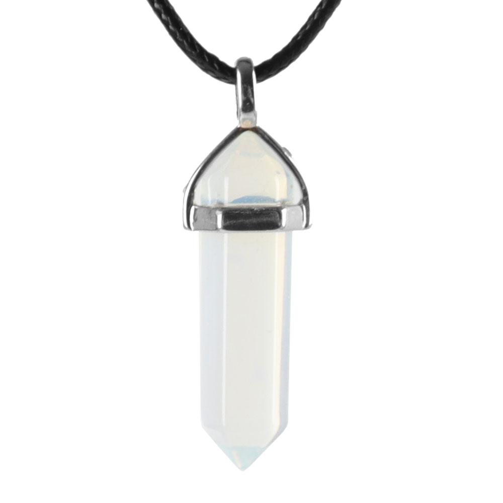 Natural Semi-Precious Gemstone Crystal Healing Hexagonal Point Chakra Pendant Wholesale Crystals