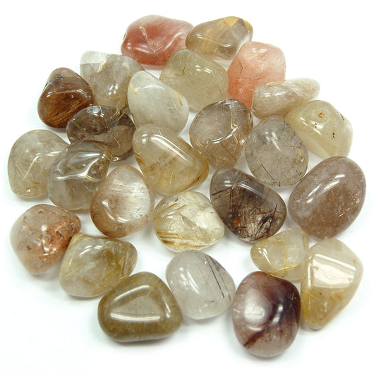 Sold out 0.1kg Tumbled Rutilated  Quartz Wholesale Crystals