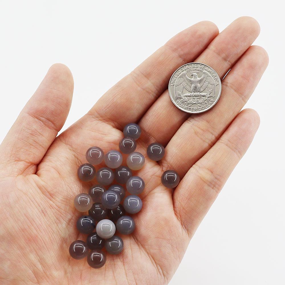 10mm No hole/Undrilled 30pcs Natural Crystal Beads Stone Gemstone Round Loose Energy Healing Beads Wholesale Crystals