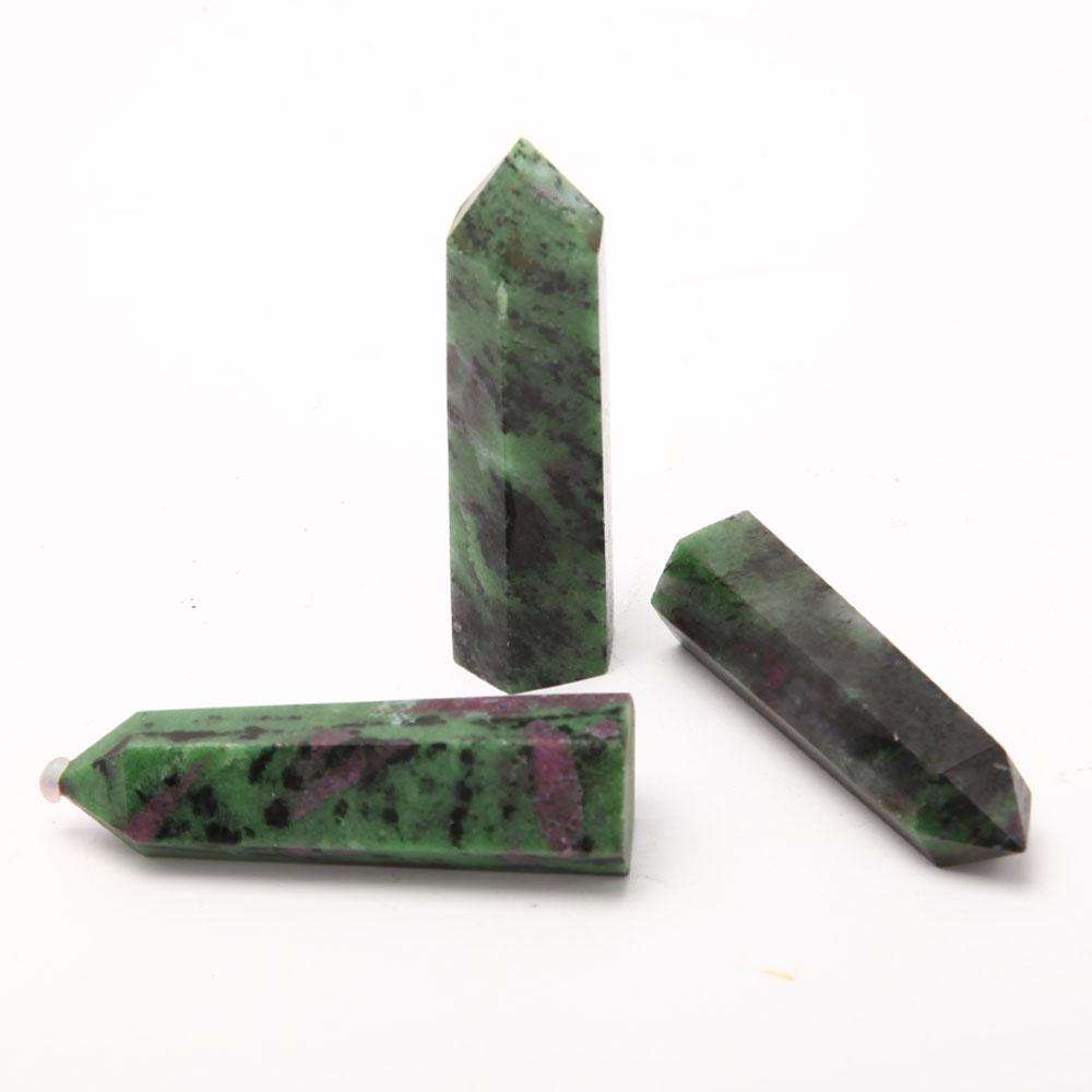 Set of 3 Ruby in Zoisite Crystal Point Wholesale Crystals