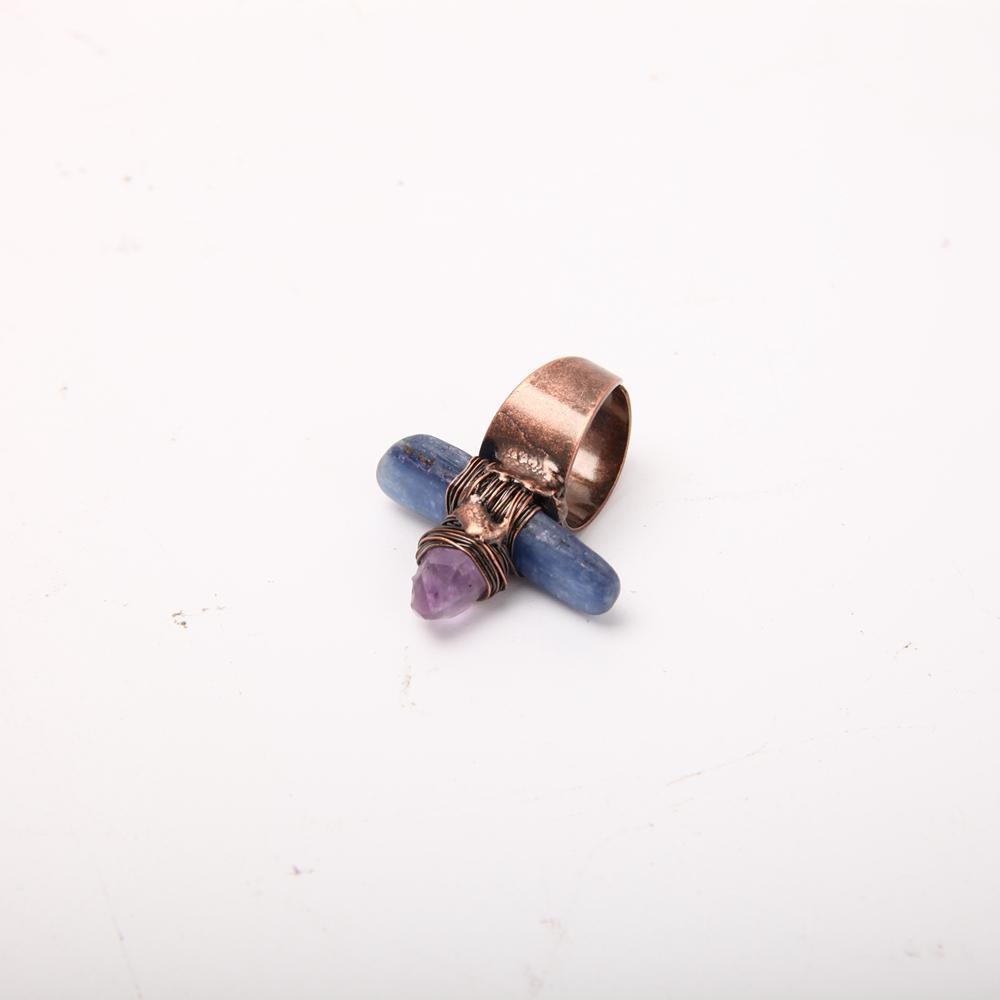 Handmade Amethyst Kyanite Ring Wholesale Crystals