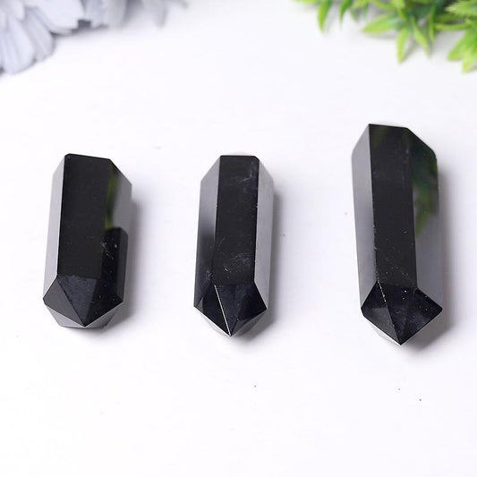 Wholesale Black Obsidian Double Terminated Point Wholesale Crystals