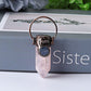 2.4" Amethyst Rose Quartz with Kyanite Pendant for DIY Wholesale Crystals