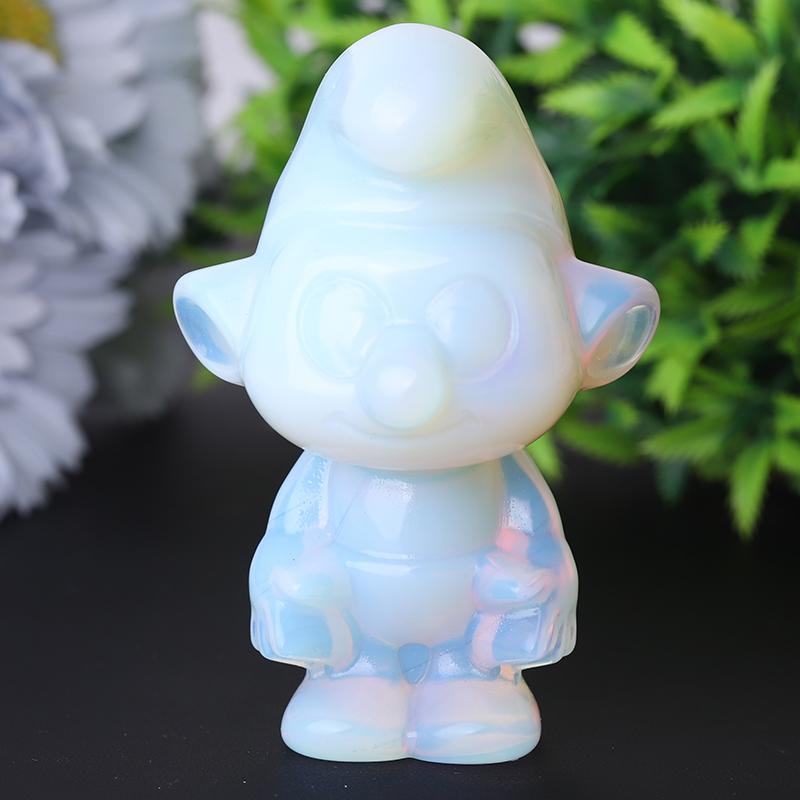 2.8" Opalite Smurfs Crystal Carvings Wholesale Crystals