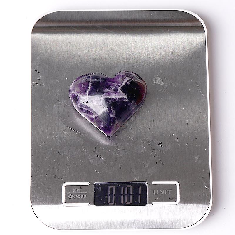 2.0-2.5"Dream Amethyst Heart Shape Crystal Carvings Wholesale Crystals