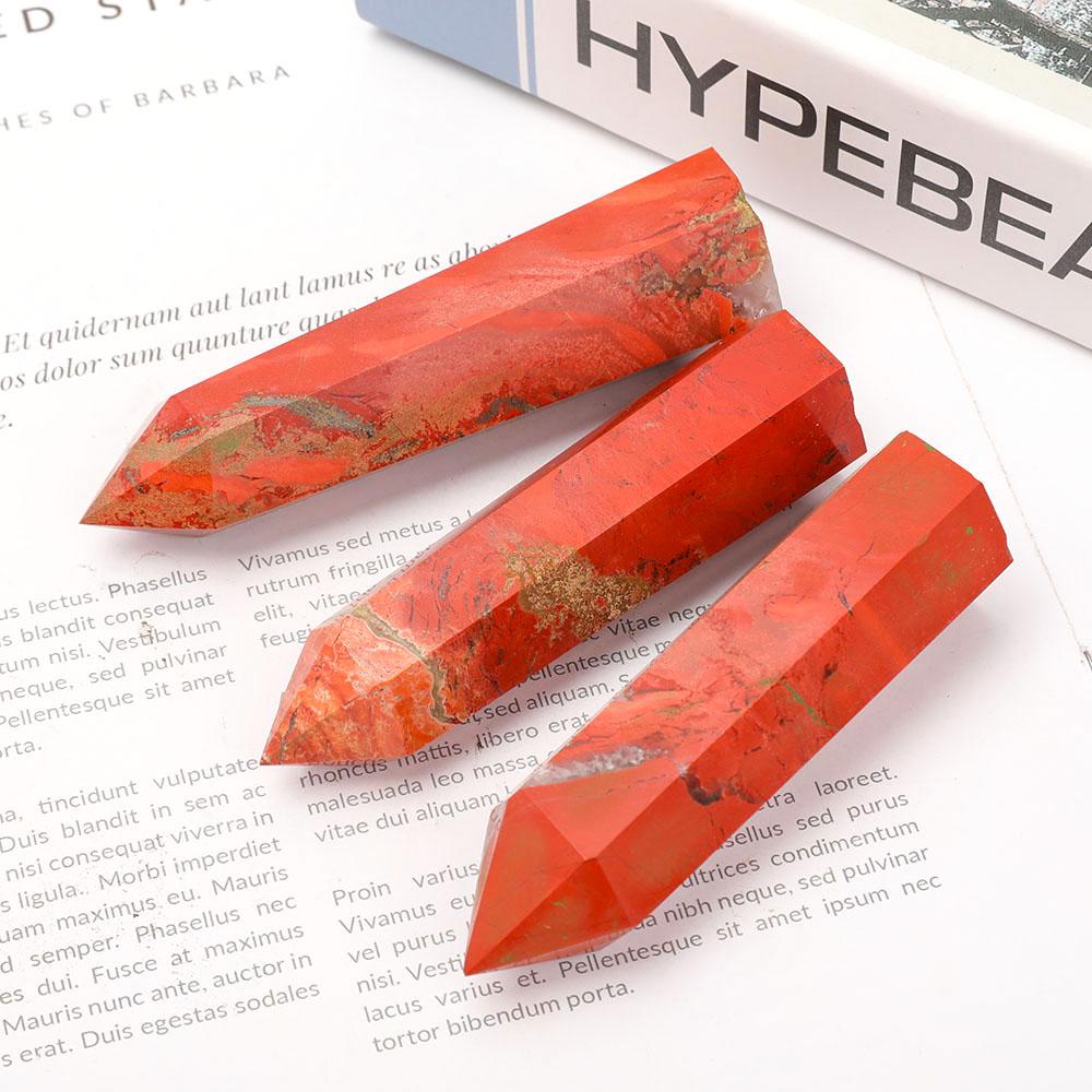 Set of 3 Red Jasper Points Wholesale Crystals