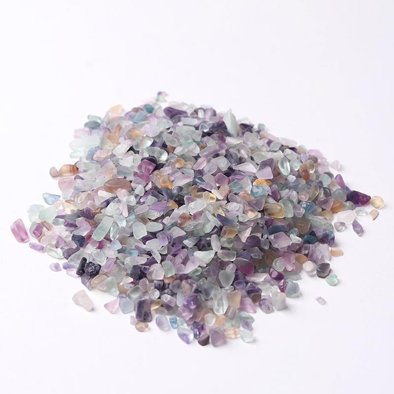 0.1kg Different Size Natural Rainbow Fluorite Chips Crystal Chips for Decoration Wholesale Crystals