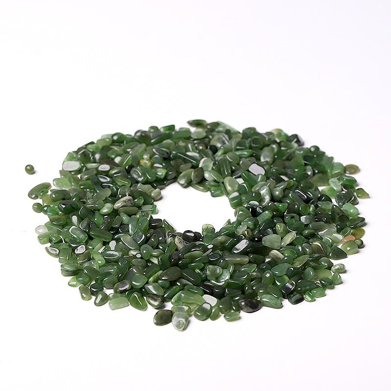 0.1kg Natural Green Jade Crystal Chips Wholesale Crystals