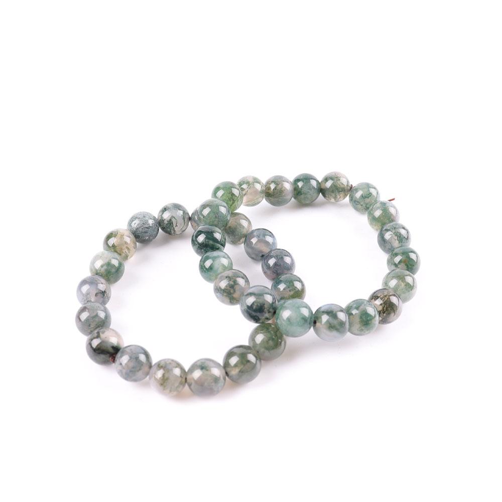 10mm Moss Agate Bracelet Wholesale Crystals