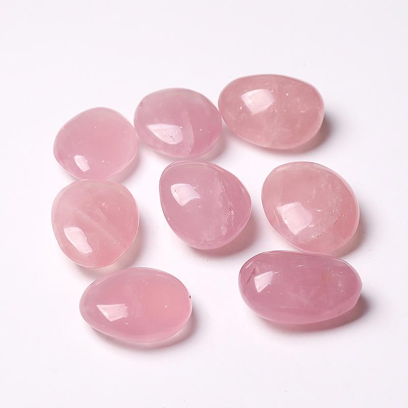 0.1kg 50mm-60mm Rose Quartz Tumbles Palm stones Wholesale Crystals