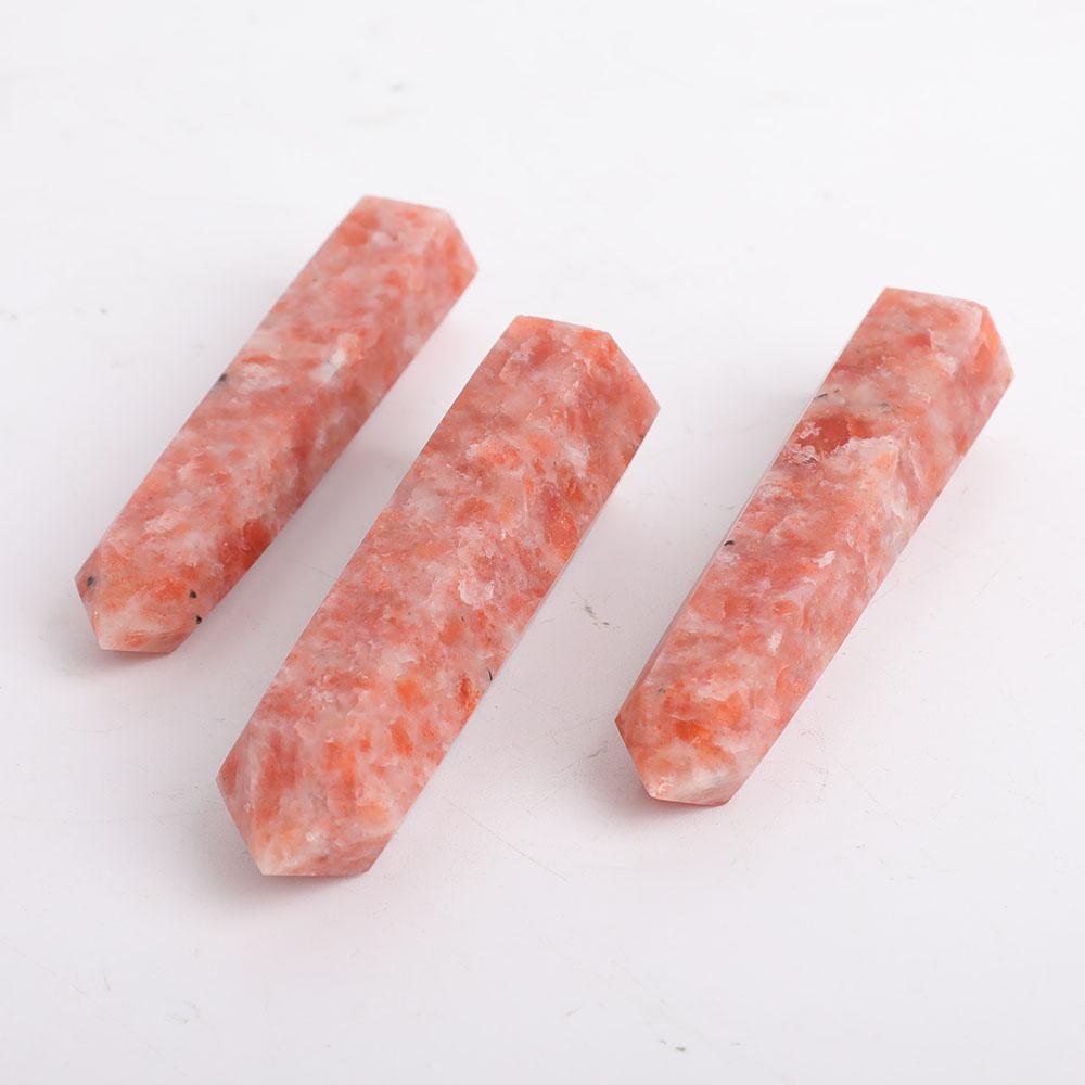 Set of 3 Gold Strawberry Quartz Points Wholesale Crystals