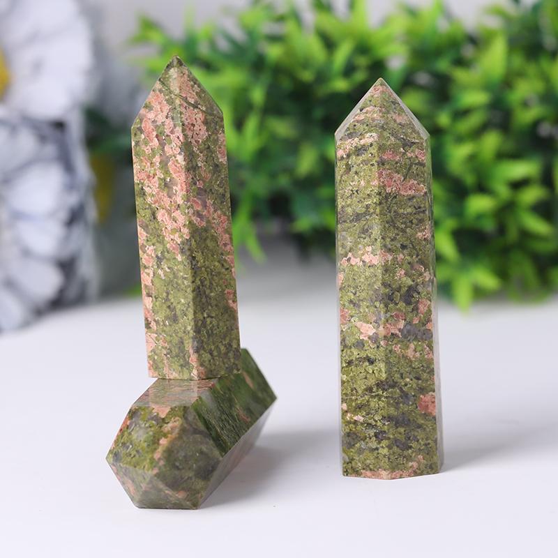 Wholesale Natural Unakite Points Wholesale Crystals