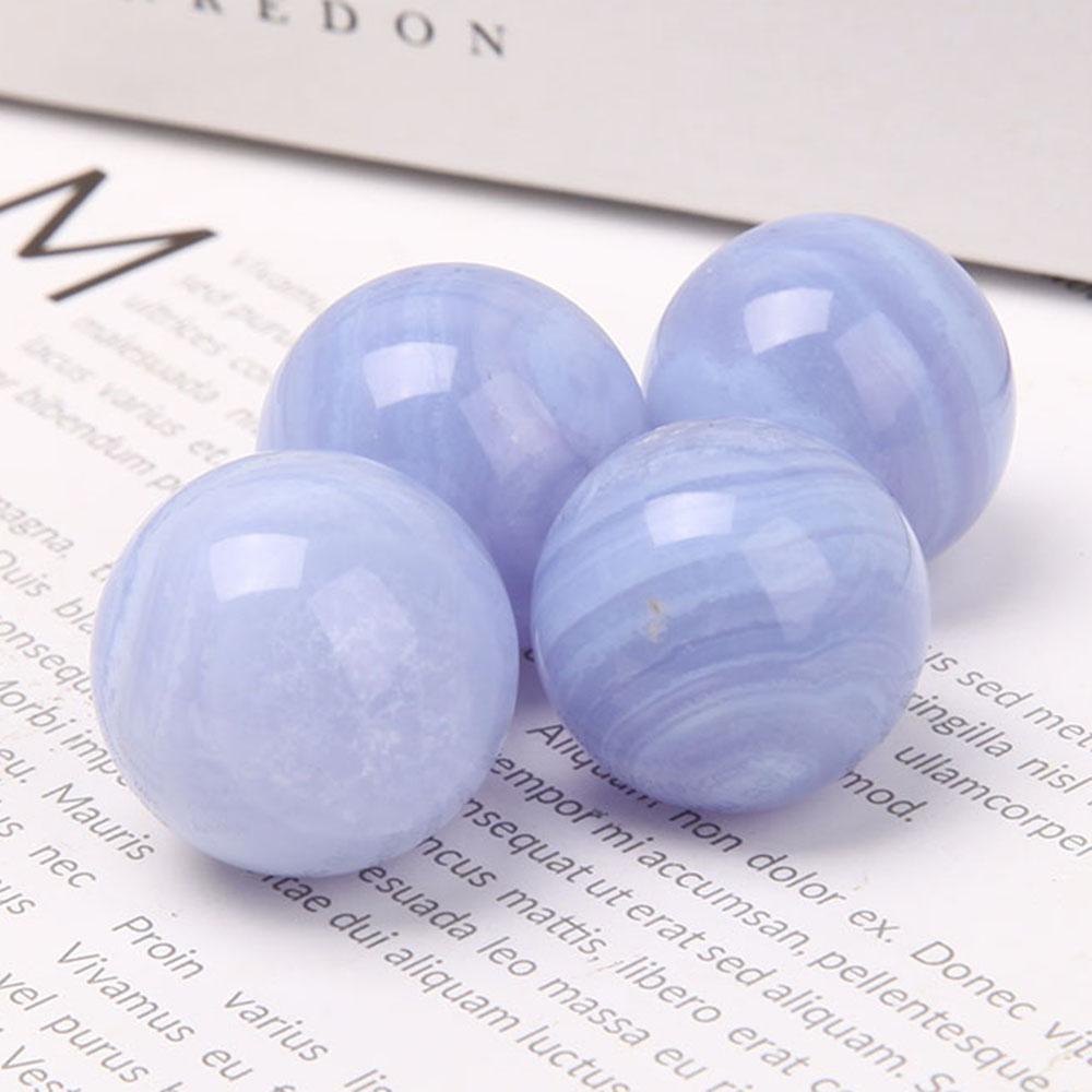 1” Blue Lace Agate Mini Sphere Wholesale Crystals