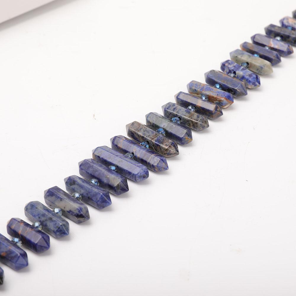 Sodalite Crystal Point Necklace Wholesale Crystals