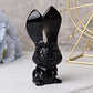 4.7" Black Obsidian Big Ears Rabbit Crystal Carvings Wholesale Crystals