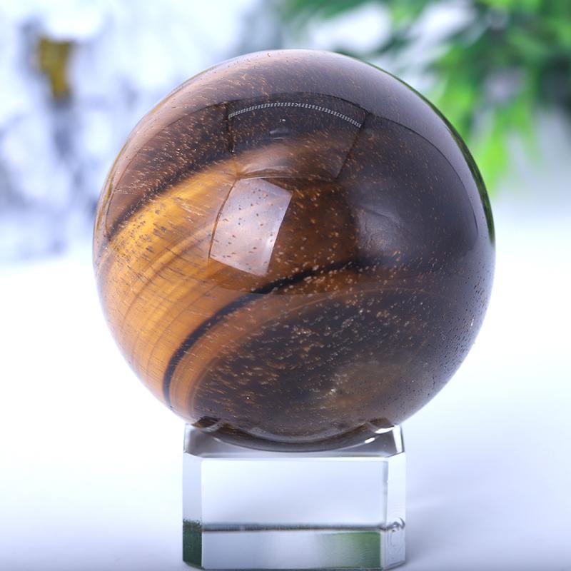 2.0"-4.0" Tiger Eye Sphere Wholesale Crystals