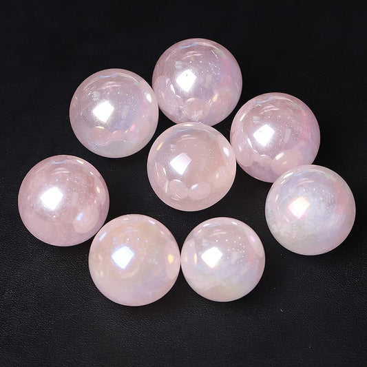 0.25kg Aura Rose Quartz Crystal Sphere Wholesale Crystals