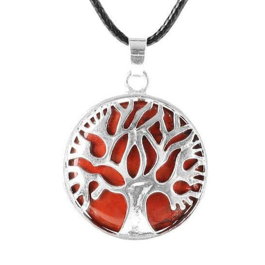 Red Jasper Tree of Life Pendant Jewelry Wholesale Crystals