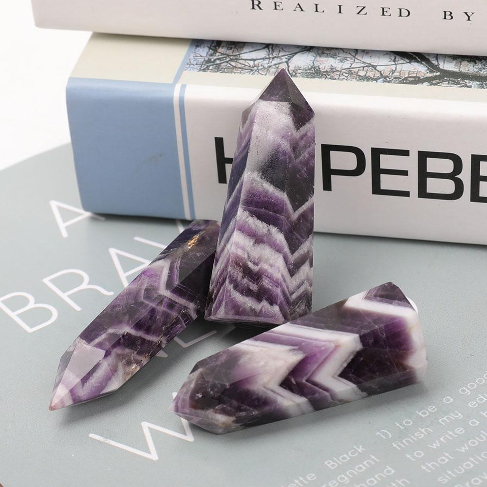 Set of 3 Dream Amethyst Points Wholesale Crystals