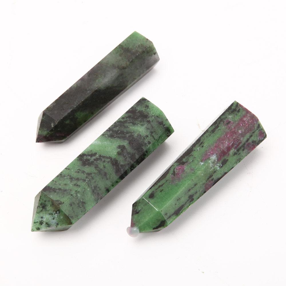 Set of 3 Ruby in Zoisite Crystal Point Wholesale Crystals