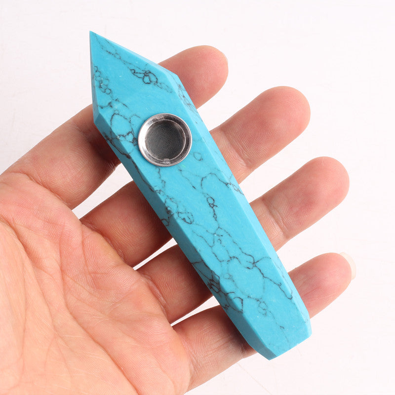 Blue turquoise Smoking Pipe wholesale support mixed customization Wholesale Crystals