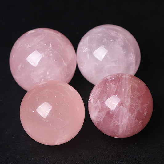 1.5" Rose Quartz Crystal Sphere Wholesale Crystals