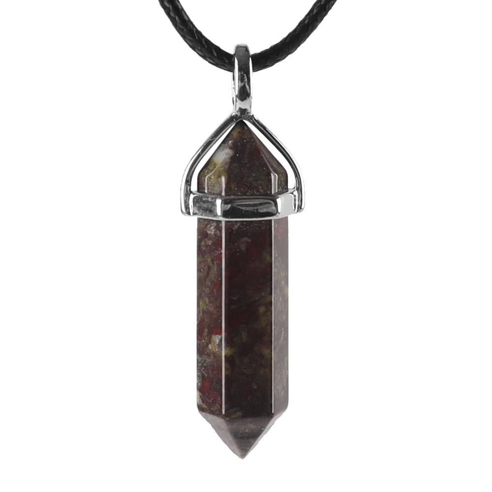 Natural Semi-Precious Gemstone Crystal Healing Hexagonal Point Chakra Pendant Wholesale Crystals