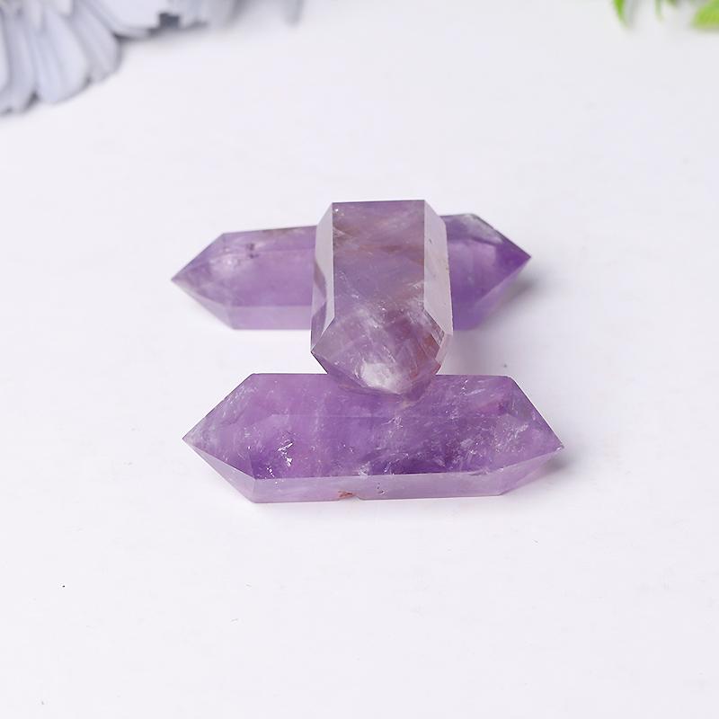 Natural Amethyst Double Terminated Points Wholesale Crystals