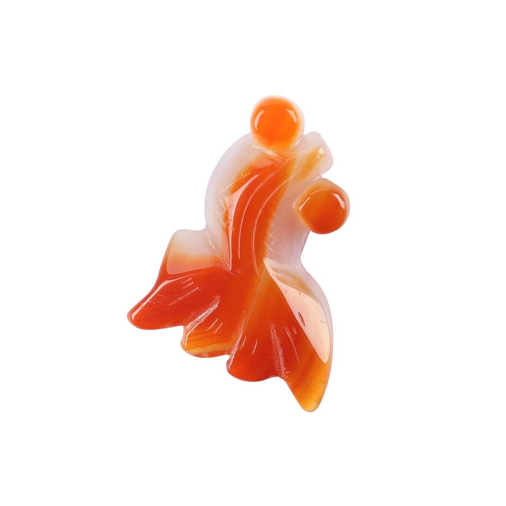 Carnelian Goldfish Pendant Wholesale Crystals