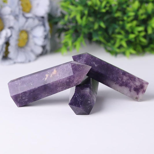 Natural Purple Mica Points Healing Tower Wholesale Crystals