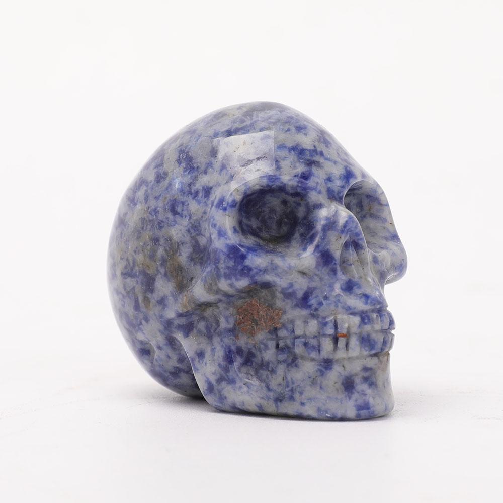 2" Sodalite Skull Carvings Wholesale Crystals