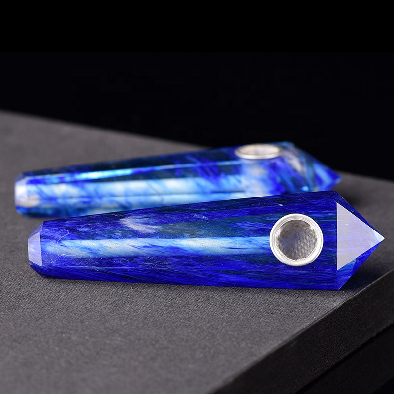 Blue smelting Smoking Pipe wholesale support mixed customization Wholesale Crystals