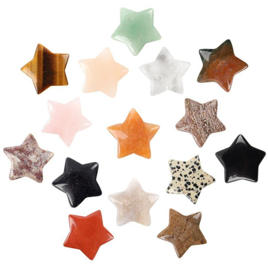 1" Crystal Carving Stars Wholesale Crystals