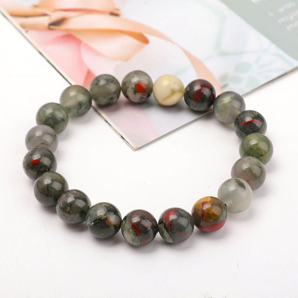 10mm Blood Stone Bracelet Wholesale Crystals