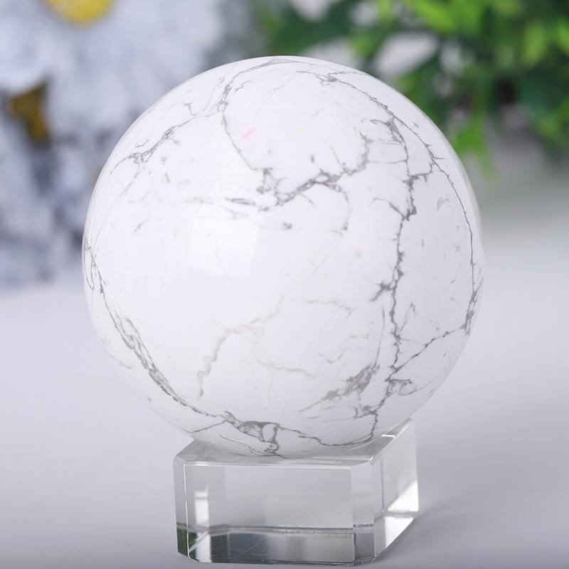 2.0"-4.0" Howlite Sphere Wholesale Crystals