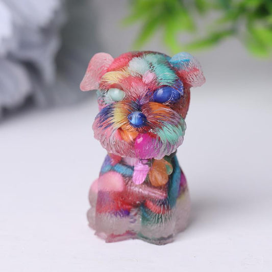 Wholesale Resin Crystal Schnauzer Dog Wholesale Crystals