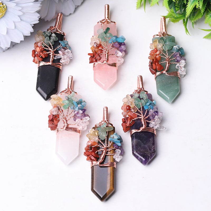 2.5" Tree of Life Crystal Pendant Wholesale Crystals