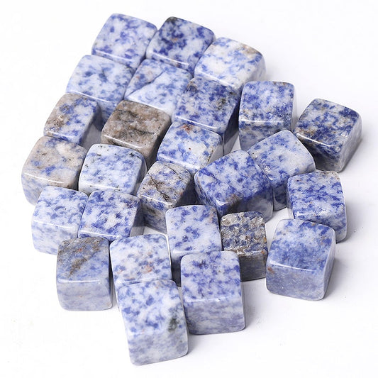 0.1kg Blue Spots Crystal Cubes Wholesale Crystals