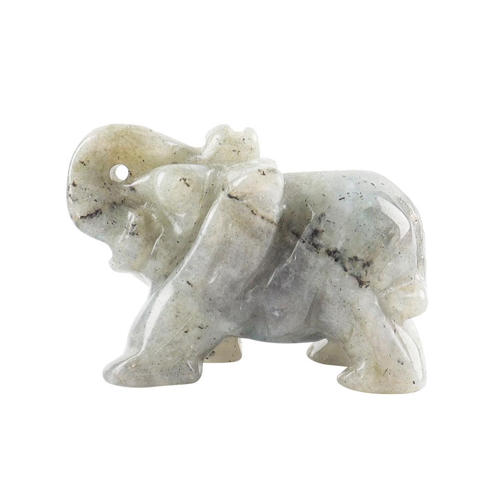 Carved Healing Crystals Gemstones Elephant Statue Figurine Wholesale Crystals