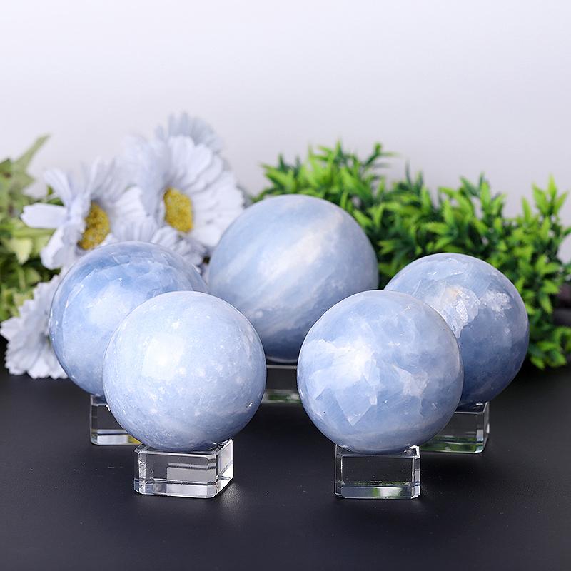 2.0"-4.0" Celestite Sphere Wholesale Crystals