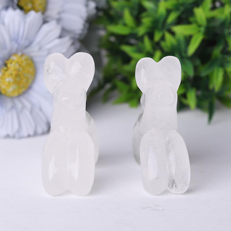 2.8" Balloon Dog Crystal Carvings Wholesale Crystals