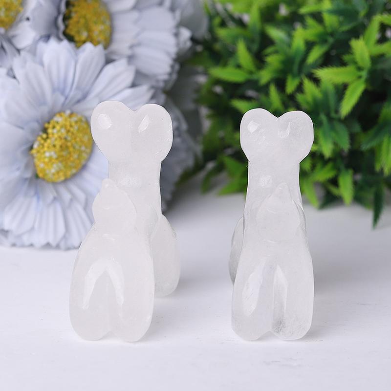 2.8" Balloon Dog Crystal Carvings Wholesale Crystals