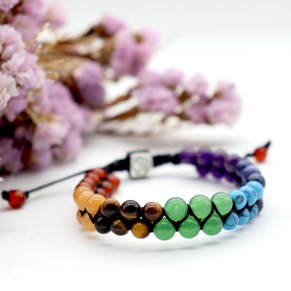 7 Chakras Healing Crystals Bracelet Wholesale Crystals